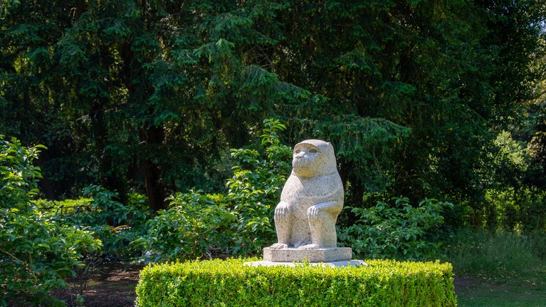 The Cliveden Baboons in the Long Garden at Cliveden, Buckinghamshire.